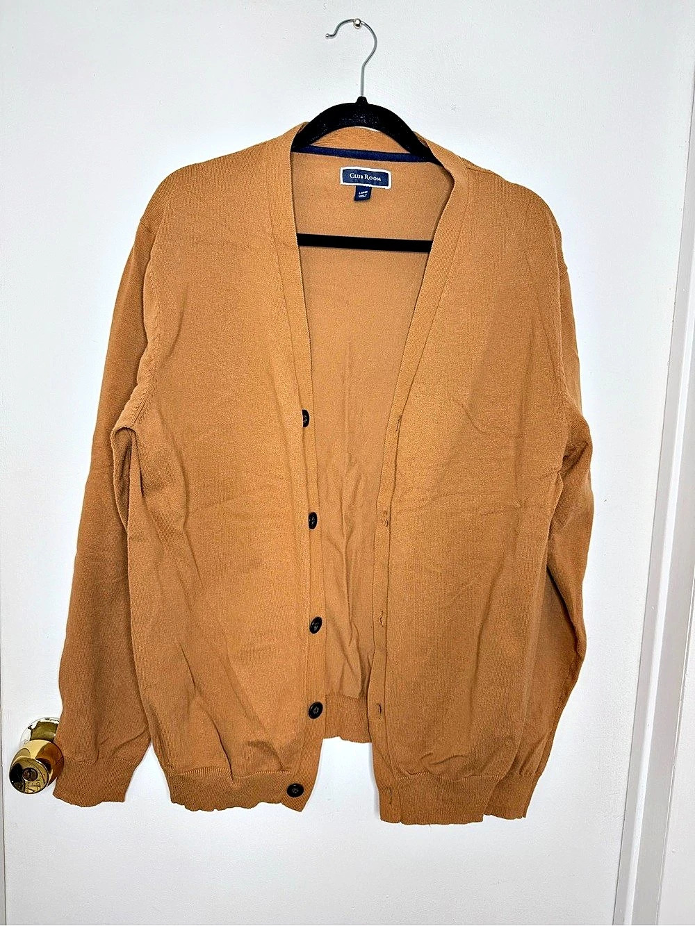 Club Room  Cardigan in Brown Size Large